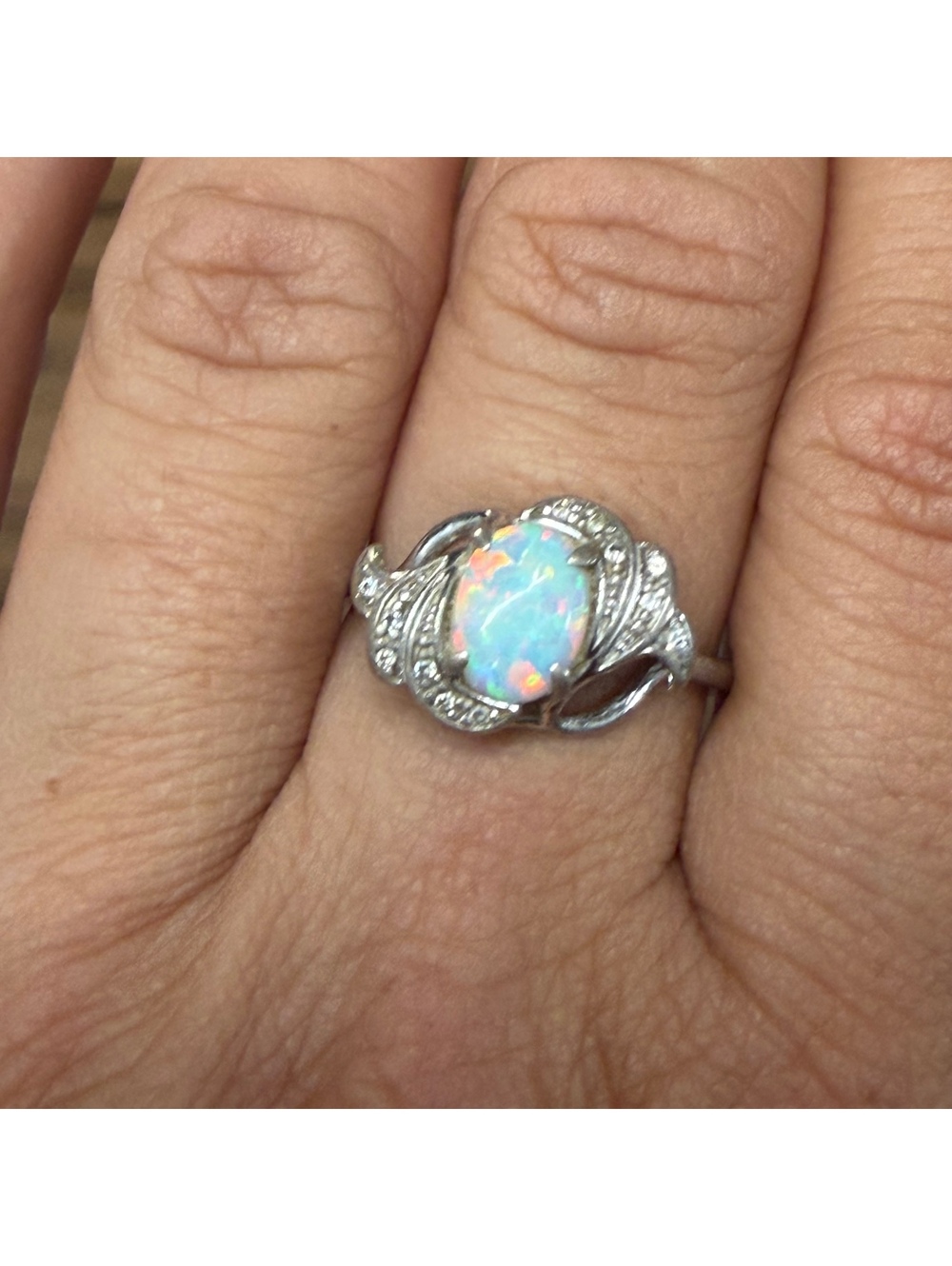 Opal Sterling ring by Nataliya Sterling silver size 8